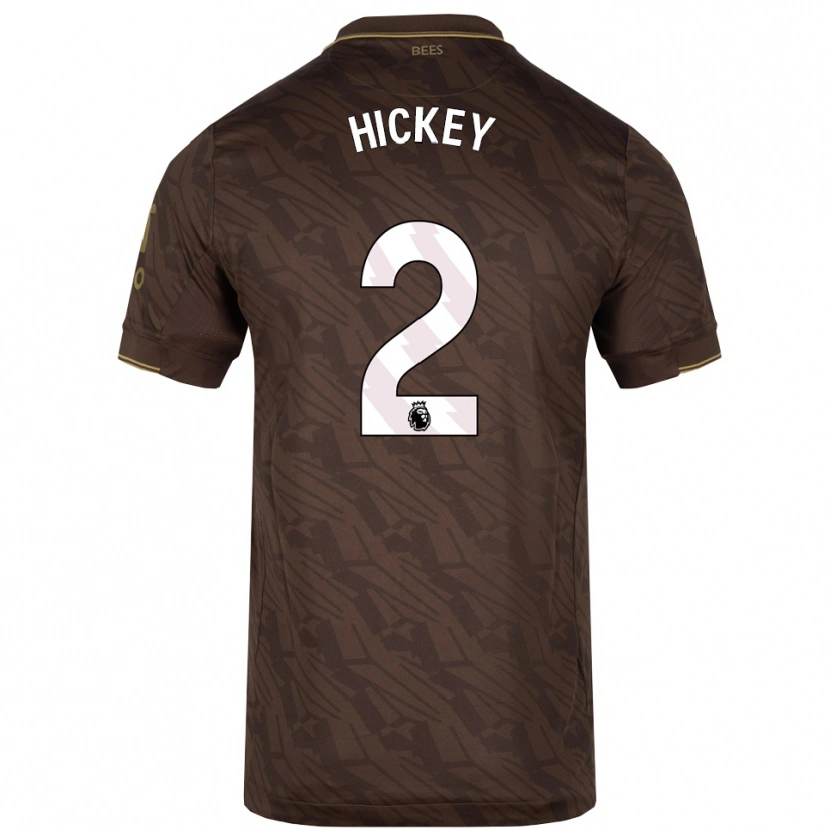 Danxen Dzieci Aaron Hickey #2 Brązowo-Złoty Wyjazdowa Koszulka 2025/26 Koszulki Klubowe