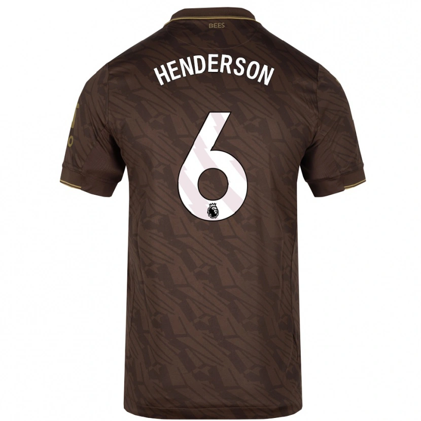 Danxen Dzieci Jordan Henderson #6 Brązowo-Złoty Wyjazdowa Koszulka 2025/26 Koszulki Klubowe