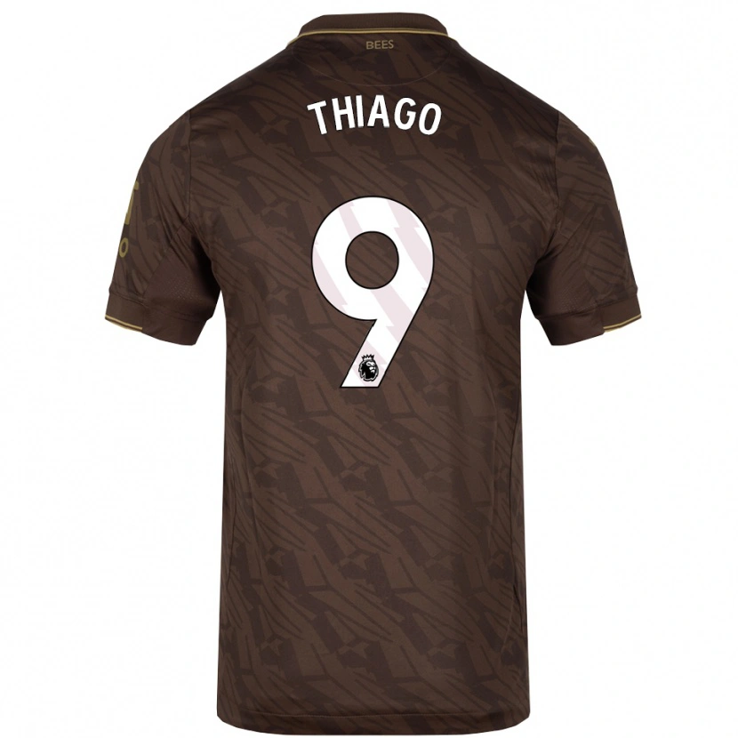 Danxen Dzieci Igor Thiago #9 Brązowo-Złoty Wyjazdowa Koszulka 2025/26 Koszulki Klubowe