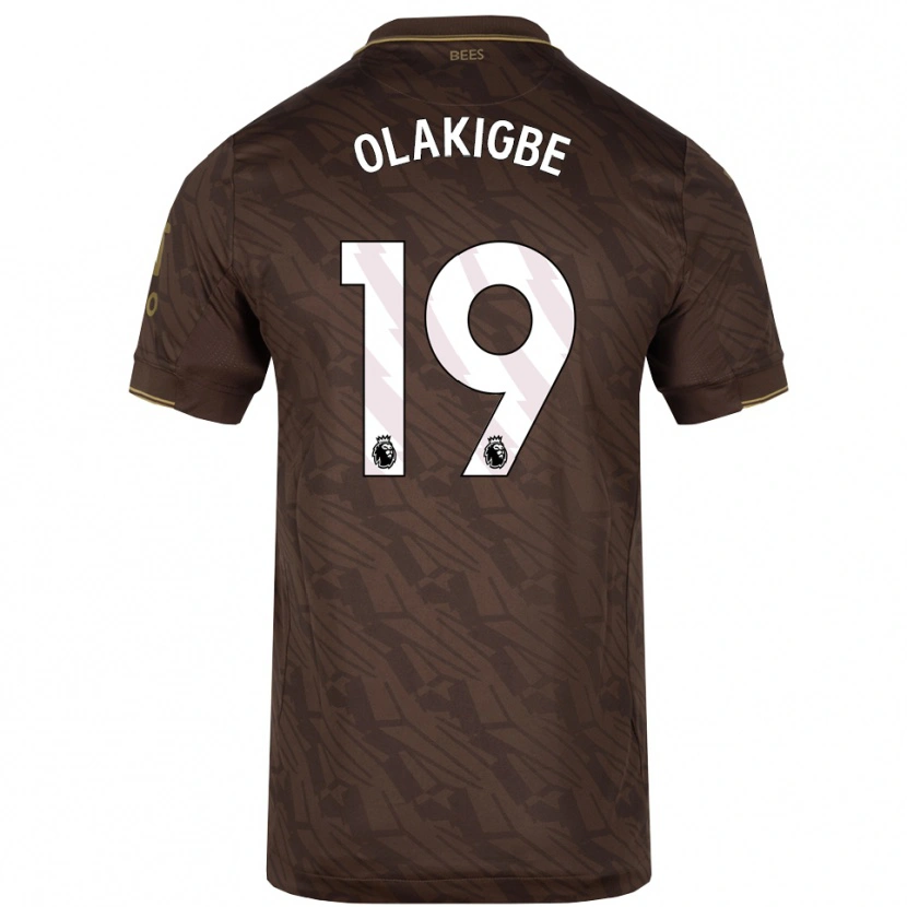 Danxen Dzieci Michael Olakigbe #19 Brązowo-Złoty Wyjazdowa Koszulka 2025/26 Koszulki Klubowe