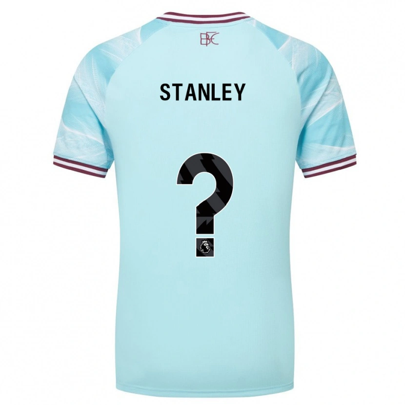 Danxen Dzieci Michael Stanley #0 Błękitno-Burgundowy Wyjazdowa Koszulka 2025/26 Koszulki Klubowe