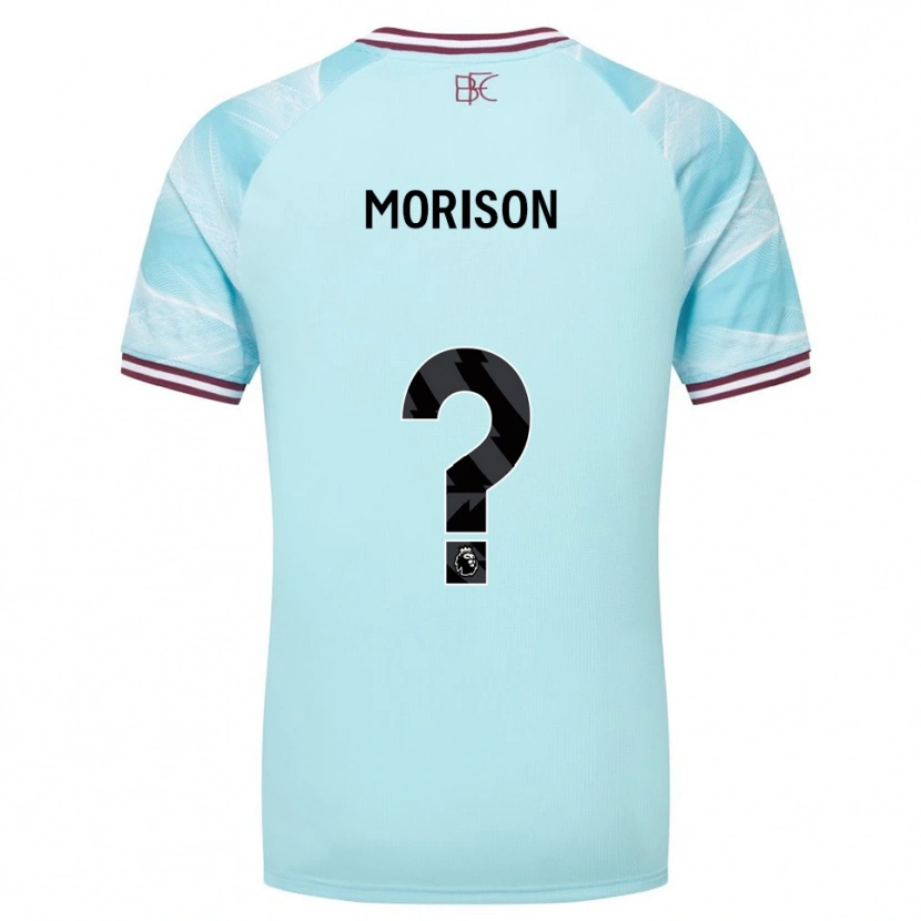 Danxen Dzieci Dylan Morison #0 Błękitno-Burgundowy Wyjazdowa Koszulka 2025/26 Koszulki Klubowe