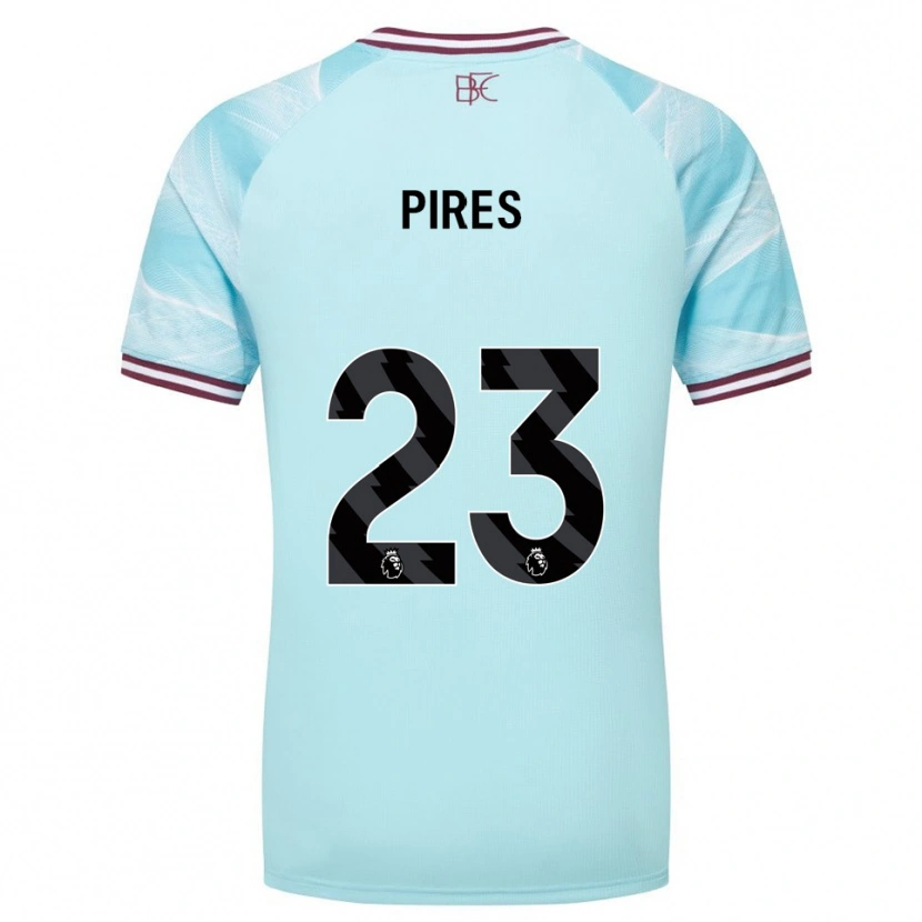 Danxen Dzieci Lucas Pires #23 Błękitno-Burgundowy Wyjazdowa Koszulka 2025/26 Koszulki Klubowe