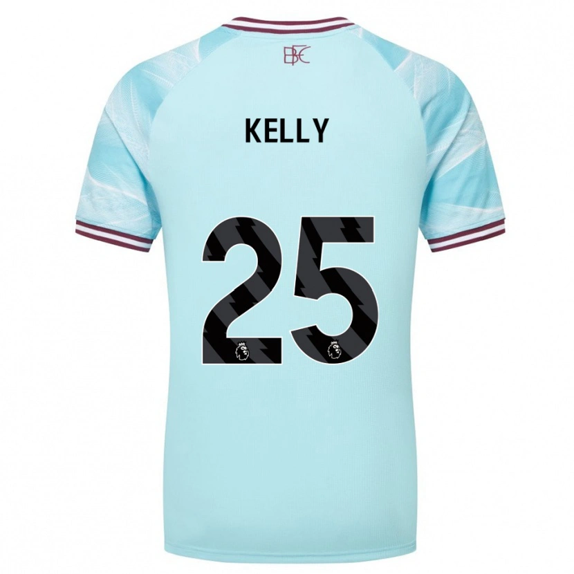 Danxen Dzieci Aimee Kelly #25 Błękitno-Burgundowy Wyjazdowa Koszulka 2025/26 Koszulki Klubowe