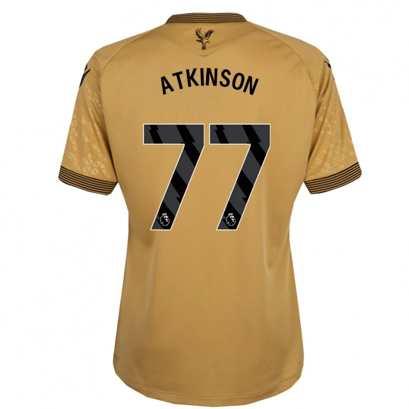 Danxen Dzieci Isibeal Atkinson #77 Złoto-Czarny Wyjazdowa Koszulka 2025/26 Koszulki Klubowe