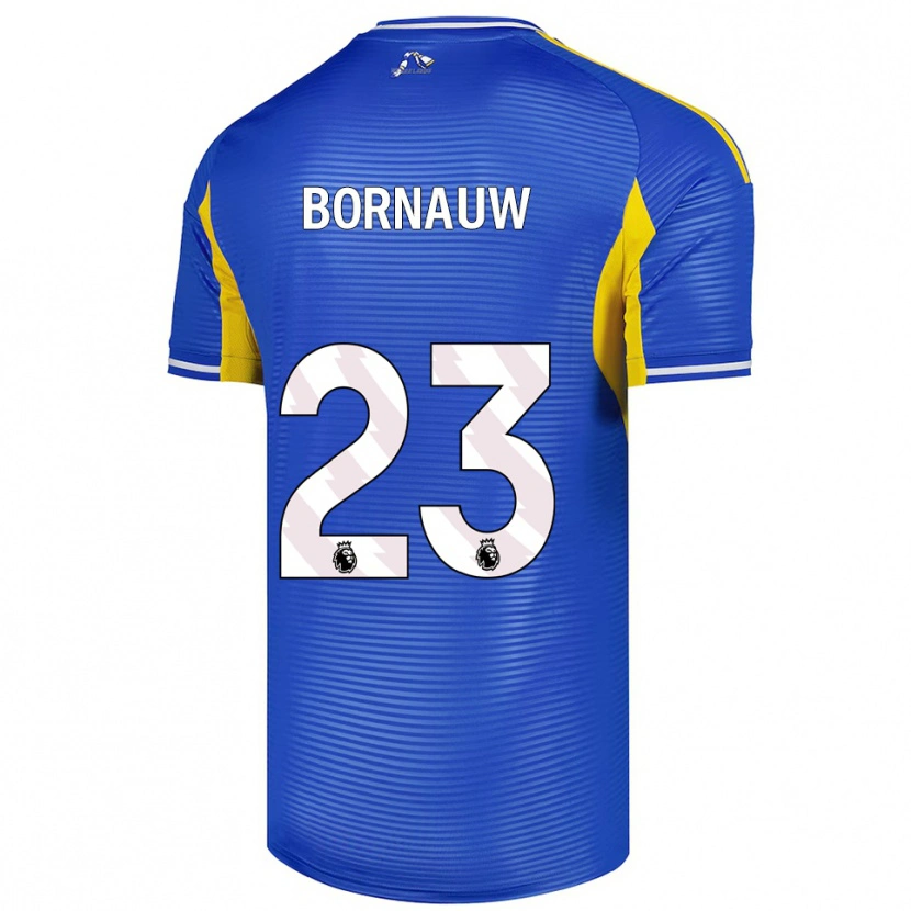 Danxen Dzieci Sebastiaan Bornauw #23 Niebiesko-Żółty Wyjazdowa Koszulka 2025/26 Koszulki Klubowe