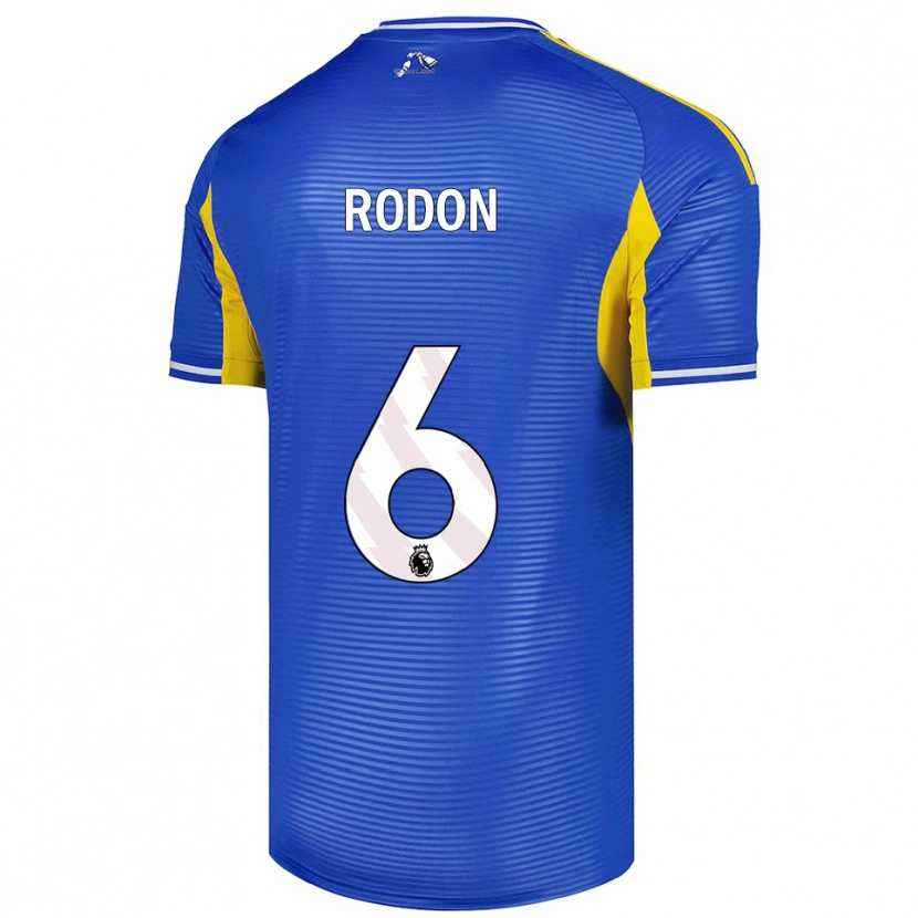 Danxen Dzieci Joe Rodon #6 Niebiesko-Żółty Wyjazdowa Koszulka 2025/26 Koszulki Klubowe
