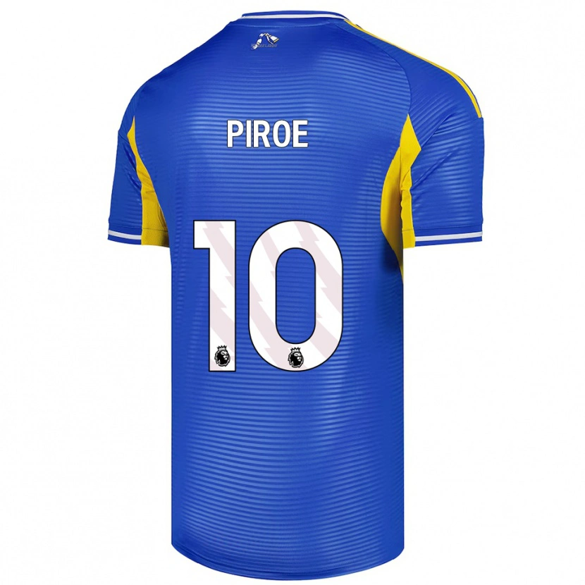 Danxen Dzieci Joël Piroe #10 Niebiesko-Żółty Wyjazdowa Koszulka 2025/26 Koszulki Klubowe