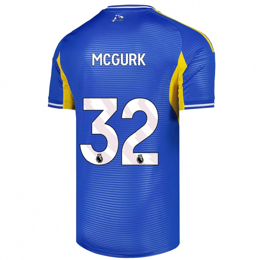Danxen Dzieci Sean Mcgurk #32 Niebiesko-Żółty Wyjazdowa Koszulka 2025/26 Koszulki Klubowe