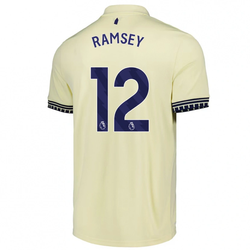 Danxen Dzieci Emily Ramsey #12 Złamana Biel Czarny Wyjazdowa Koszulka 2025/26 Koszulki Klubowe