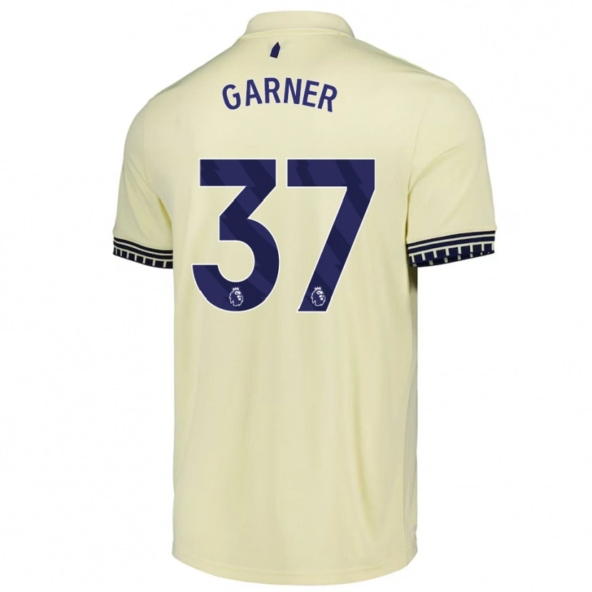 Danxen Dzieci James Garner #37 Złamana Biel Czarny Wyjazdowa Koszulka 2025/26 Koszulki Klubowe