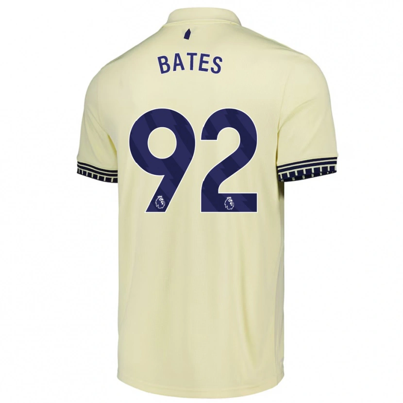 Danxen Dzieci Callum Bates #92 Złamana Biel Czarny Wyjazdowa Koszulka 2025/26 Koszulki Klubowe