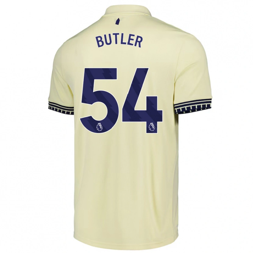 Danxen Dzieci Jack Butler #54 Złamana Biel Czarny Wyjazdowa Koszulka 2025/26 Koszulki Klubowe