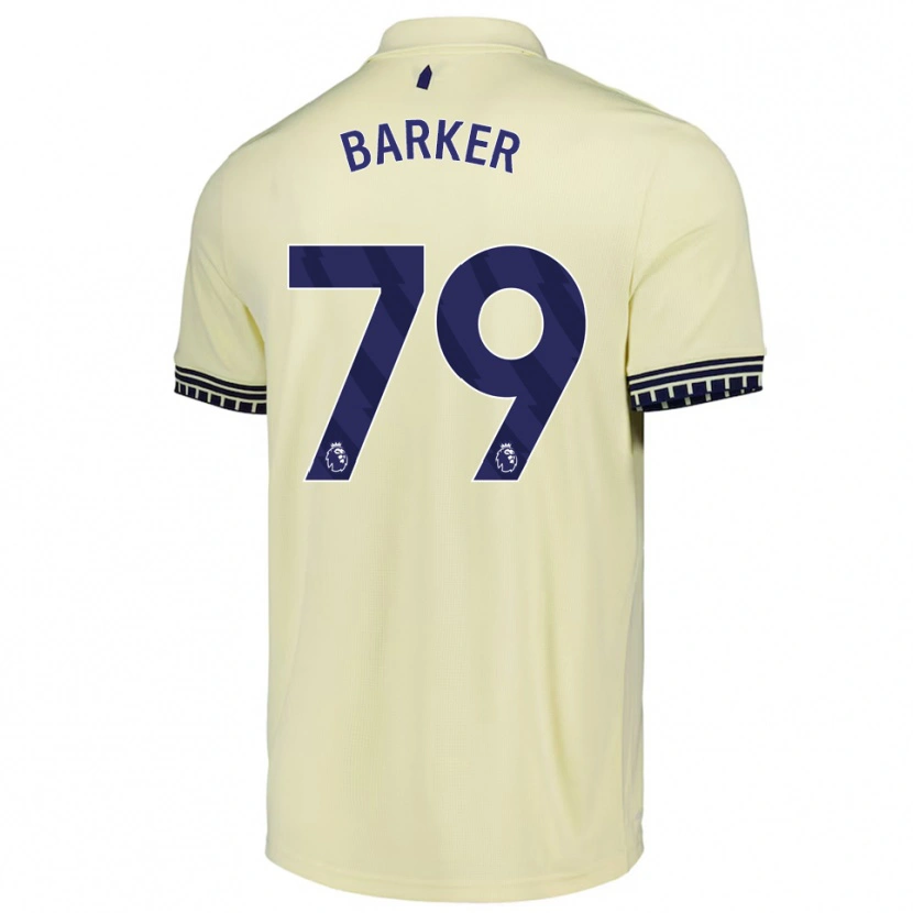 Danxen Dzieci Owen Barker #79 Złamana Biel Czarny Wyjazdowa Koszulka 2025/26 Koszulki Klubowe