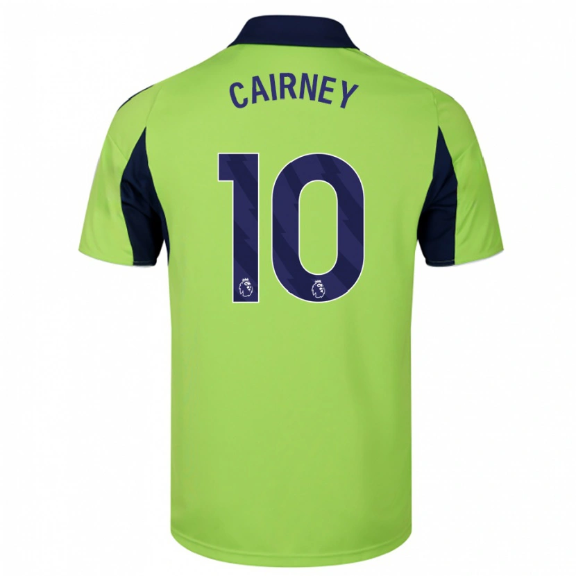 Danxen Dzieci Tom Cairney #10 Zielono-Granatowo-Biały Wyjazdowa Koszulka 2025/26 Koszulki Klubowe