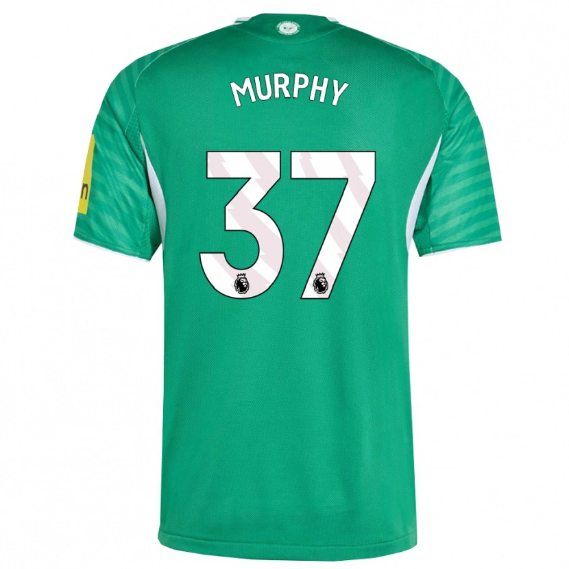 Danxen Dzieci Alex Murphy #37 Zielono-Biały Wyjazdowa Koszulka 2025/26 Koszulki Klubowe