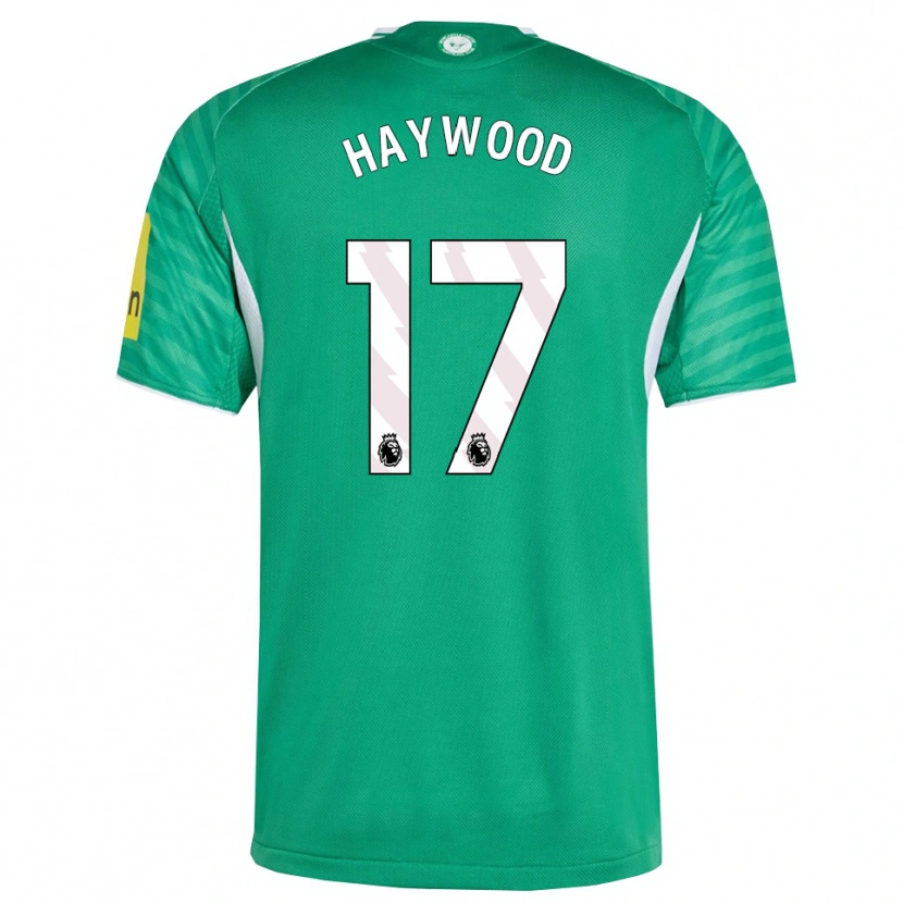 Danxen Dzieci Sophie Haywood #17 Zielono-Biały Wyjazdowa Koszulka 2025/26 Koszulki Klubowe