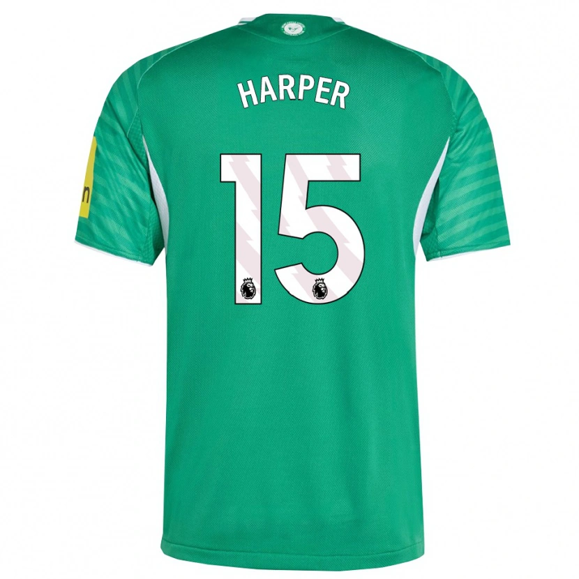 Danxen Dzieci Fraser Harper #15 Zielono-Biały Wyjazdowa Koszulka 2025/26 Koszulki Klubowe