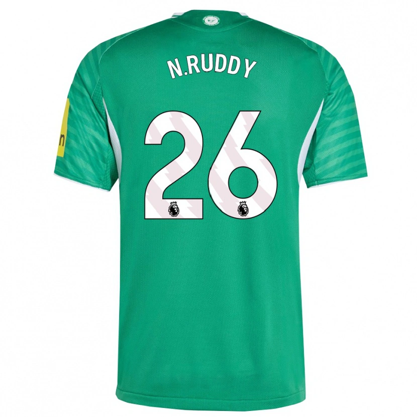 Danxen Dzieci John Ruddy #26 Zielono-Biały Wyjazdowa Koszulka 2025/26 Koszulki Klubowe