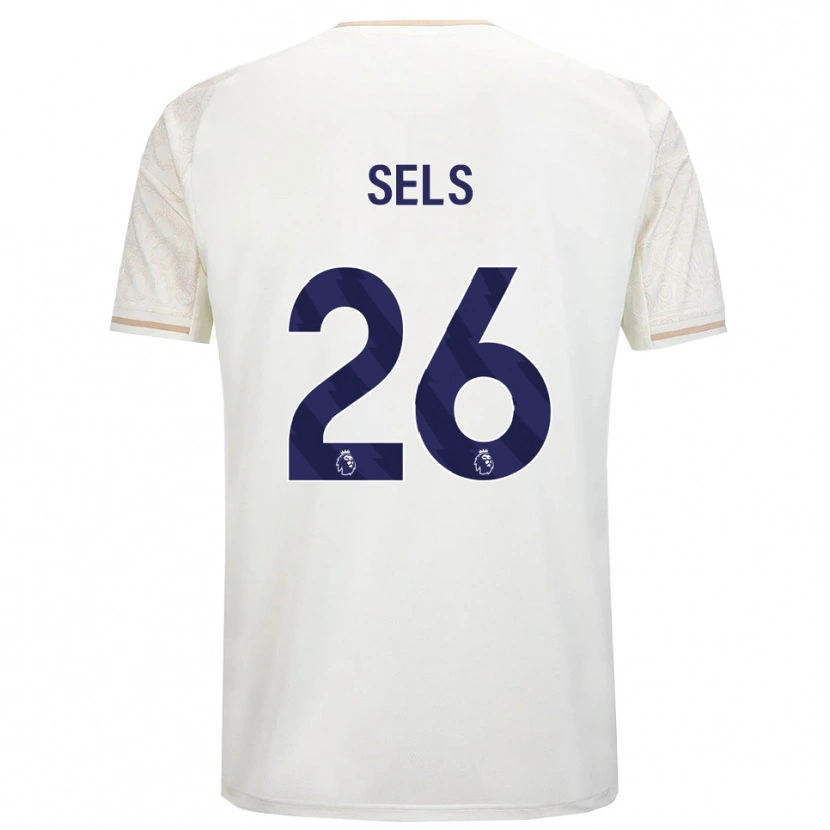 Danxen Dzieci Matz Sels #26 Złamana Biel Czarny Wyjazdowa Koszulka 2025/26 Koszulki Klubowe