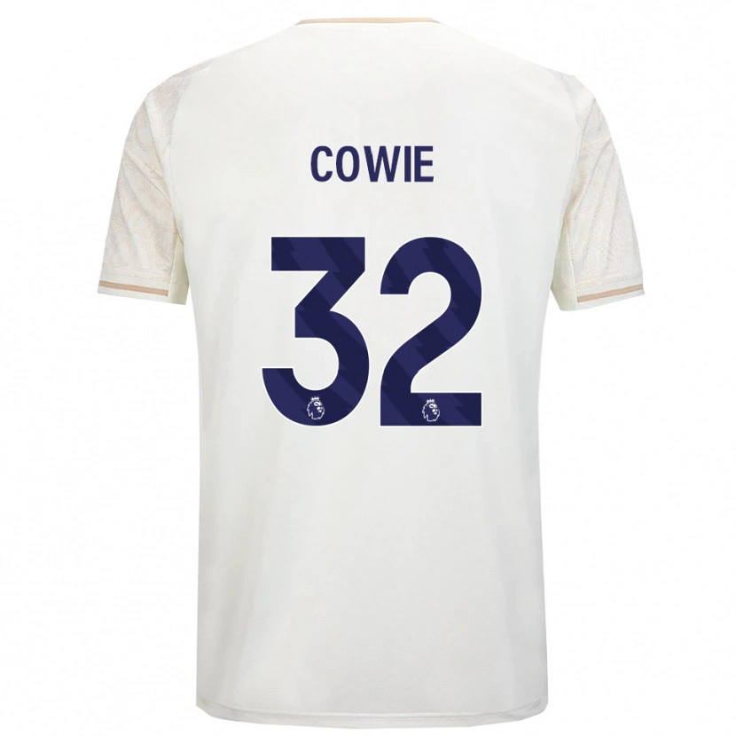 Danxen Dzieci Abi Cowie #32 Złamana Biel Czarny Wyjazdowa Koszulka 2025/26 Koszulki Klubowe