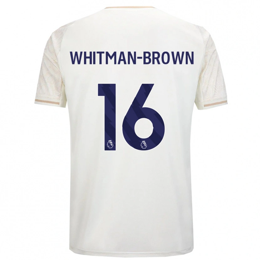 Danxen Dzieci Chae Whitman-Brown #16 Złamana Biel Czarny Wyjazdowa Koszulka 2025/26 Koszulki Klubowe