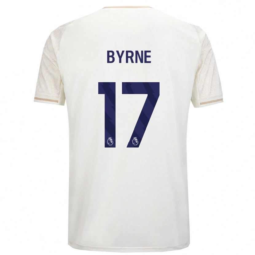 Danxen Dzieci Shayne Byrne #17 Złamana Biel Czarny Wyjazdowa Koszulka 2025/26 Koszulki Klubowe