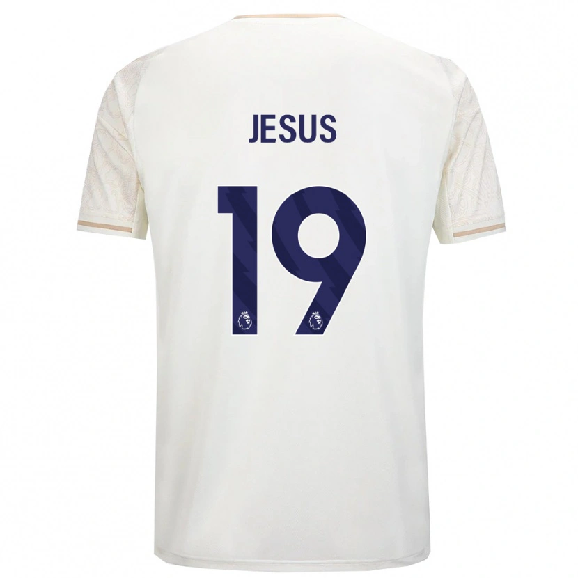 Danxen Dzieci Igor Jesus #19 Złamana Biel Czarny Wyjazdowa Koszulka 2025/26 Koszulki Klubowe