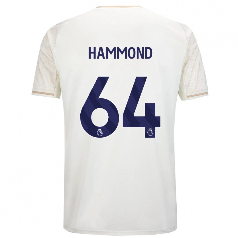 Danxen Dzieci Ben Hammond #64 Złamana Biel Czarny Wyjazdowa Koszulka 2025/26 Koszulki Klubowe