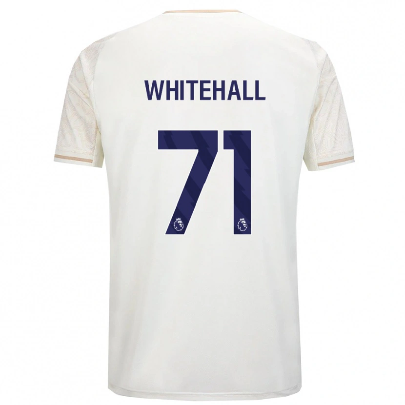 Danxen Dzieci Archie Whitehall #71 Złamana Biel Czarny Wyjazdowa Koszulka 2025/26 Koszulki Klubowe