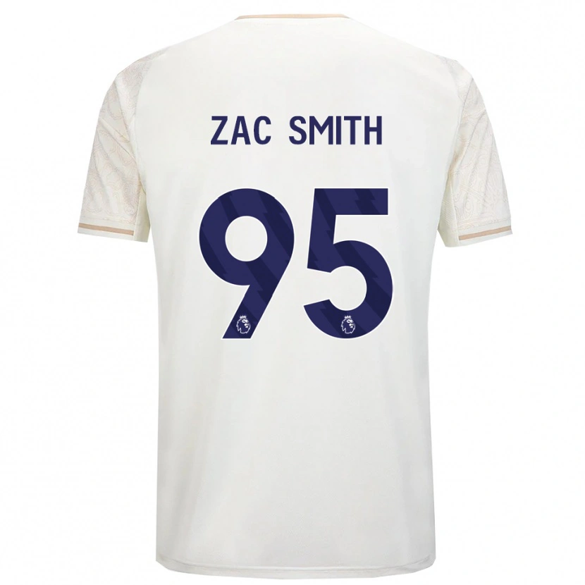 Danxen Dzieci Zac Smith #95 Złamana Biel Czarny Wyjazdowa Koszulka 2025/26 Koszulki Klubowe