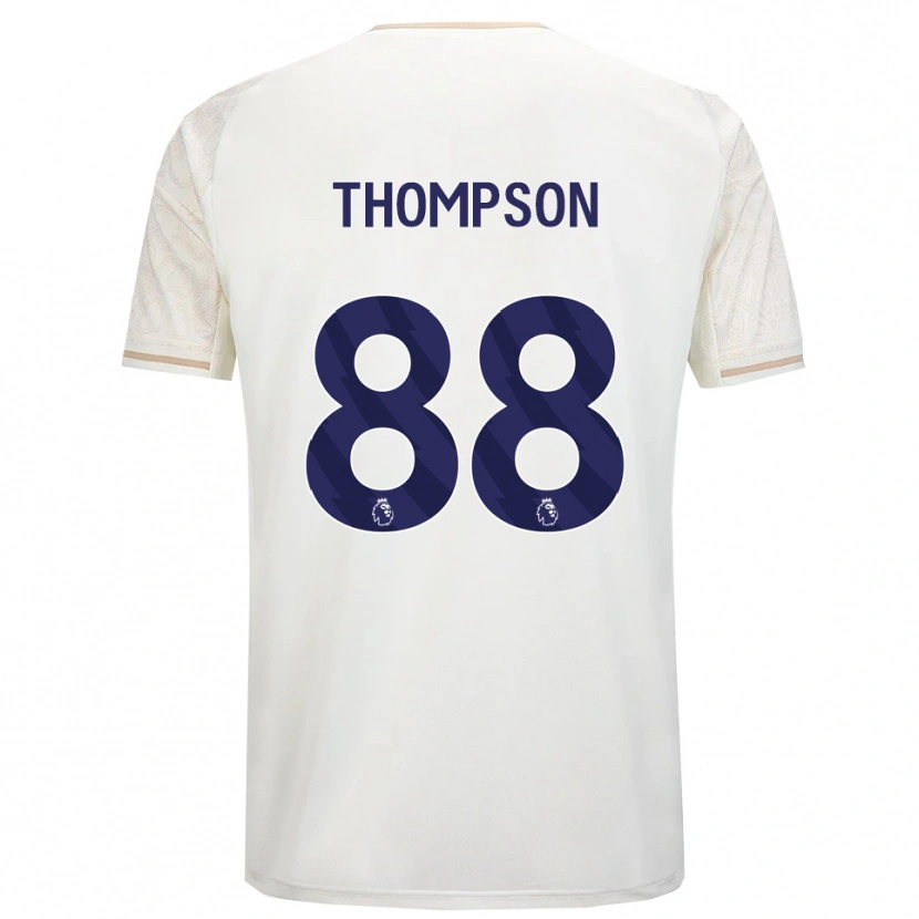 Danxen Dzieci Will Thompson #88 Złamana Biel Czarny Wyjazdowa Koszulka 2025/26 Koszulki Klubowe