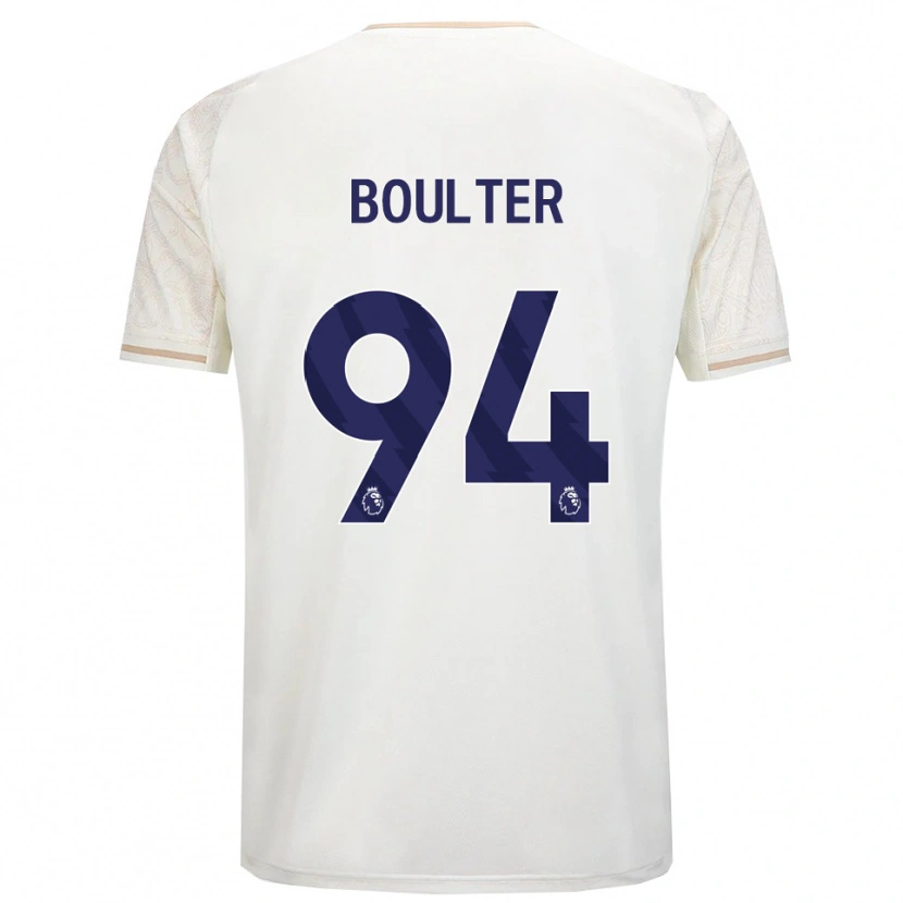 Danxen Dzieci Evan Boulter #94 Złamana Biel Czarny Wyjazdowa Koszulka 2025/26 Koszulki Klubowe