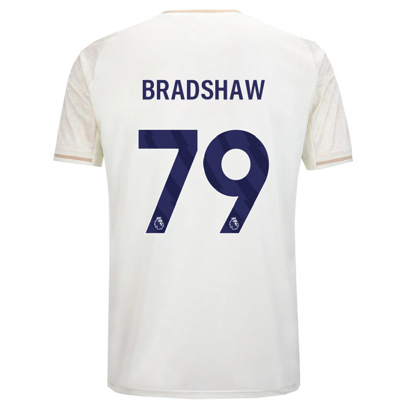 Danxen Dzieci Alfie Bradshaw #79 Złamana Biel Czarny Wyjazdowa Koszulka 2025/26 Koszulki Klubowe