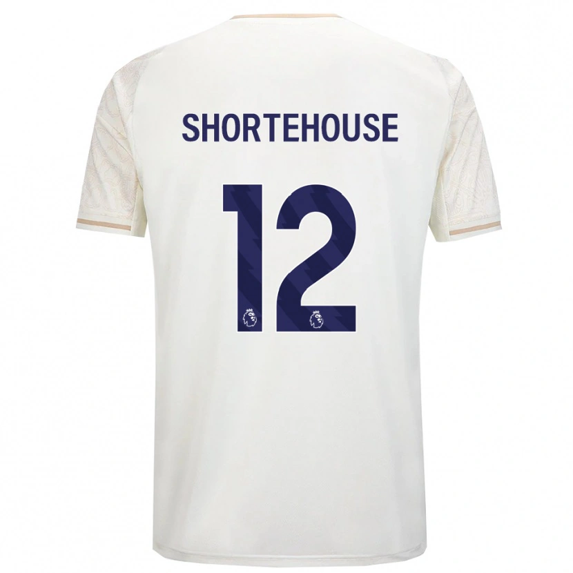 Danxen Dzieci Michael Shortehouse #12 Złamana Biel Czarny Wyjazdowa Koszulka 2025/26 Koszulki Klubowe