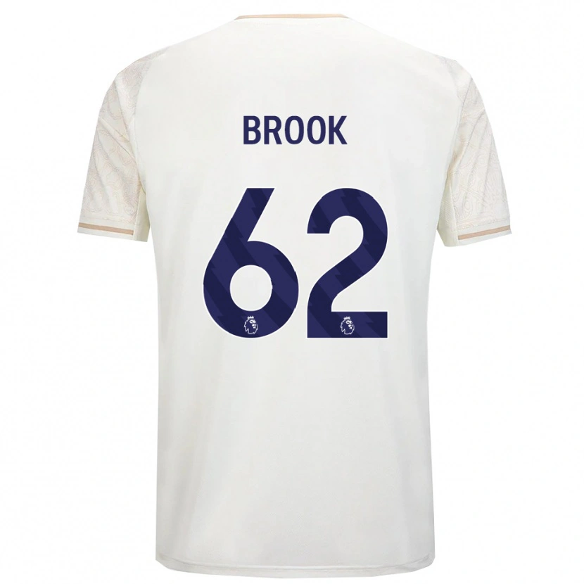 Danxen Dzieci Will Brook #62 Złamana Biel Czarny Wyjazdowa Koszulka 2025/26 Koszulki Klubowe