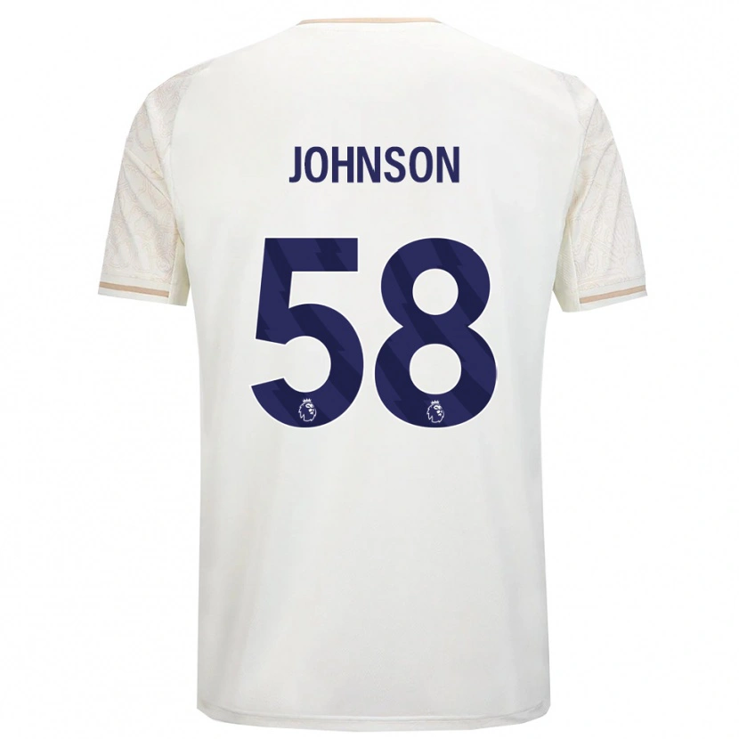 Danxen Dzieci Pharrell Johnson #58 Złamana Biel Czarny Wyjazdowa Koszulka 2025/26 Koszulki Klubowe