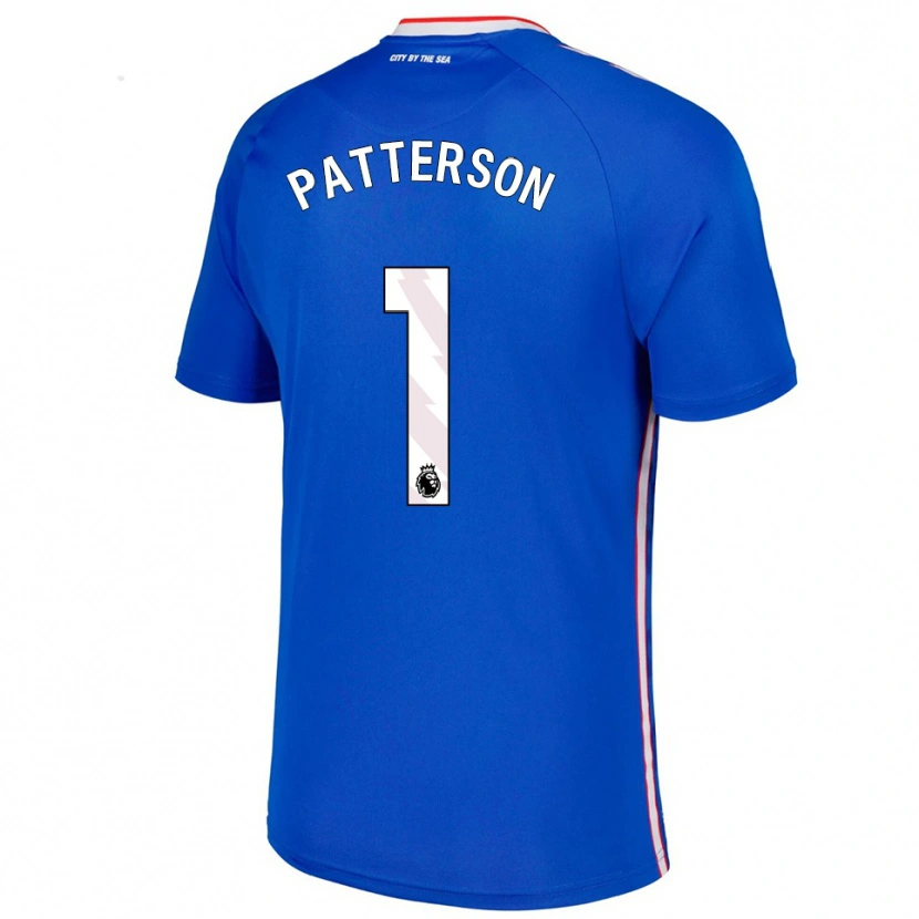 Danxen Dzieci Anthony Patterson #1 Niebiesko-Biały Wyjazdowa Koszulka 2025/26 Koszulki Klubowe