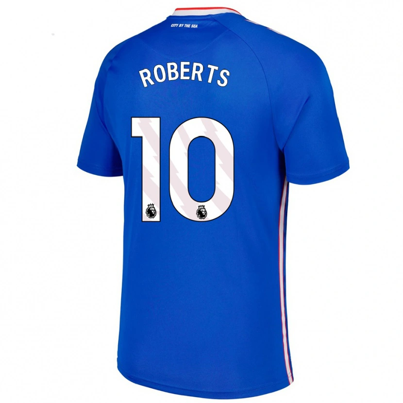 Danxen Dzieci Patrick Roberts #10 Niebiesko-Biały Wyjazdowa Koszulka 2025/26 Koszulki Klubowe