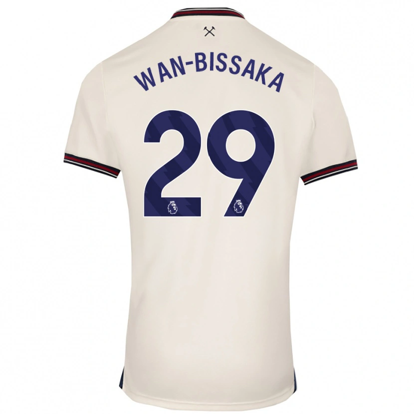 Danxen Dzieci Aaron Wan-Bissaka #29 Złamana Biel Wyjazdowa Koszulka 2025/26 Koszulki Klubowe