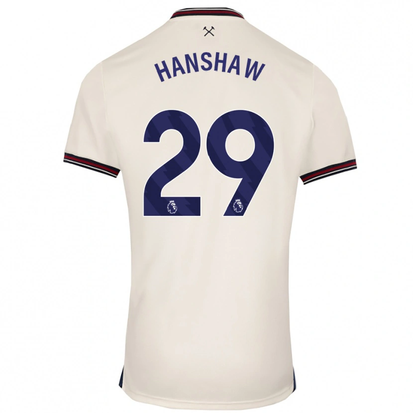 Danxen Dzieci Verena Hanshaw #29 Złamana Biel Wyjazdowa Koszulka 2025/26 Koszulki Klubowe