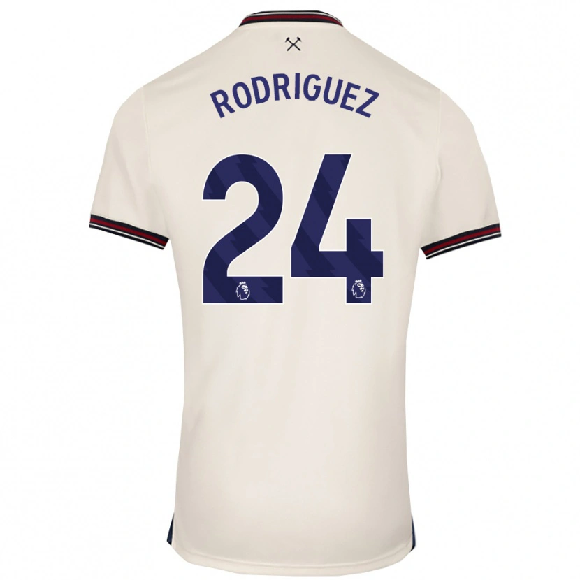 Danxen Dzieci Guido Rodríguez #24 Złamana Biel Wyjazdowa Koszulka 2025/26 Koszulki Klubowe
