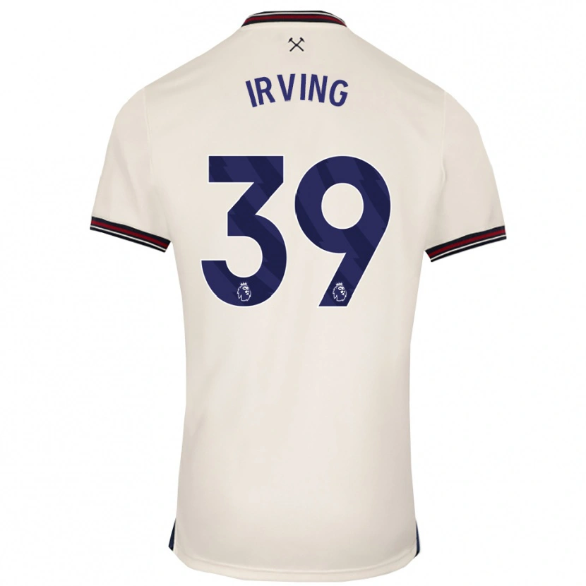 Danxen Dzieci Andrew Irving #39 Złamana Biel Wyjazdowa Koszulka 2025/26 Koszulki Klubowe