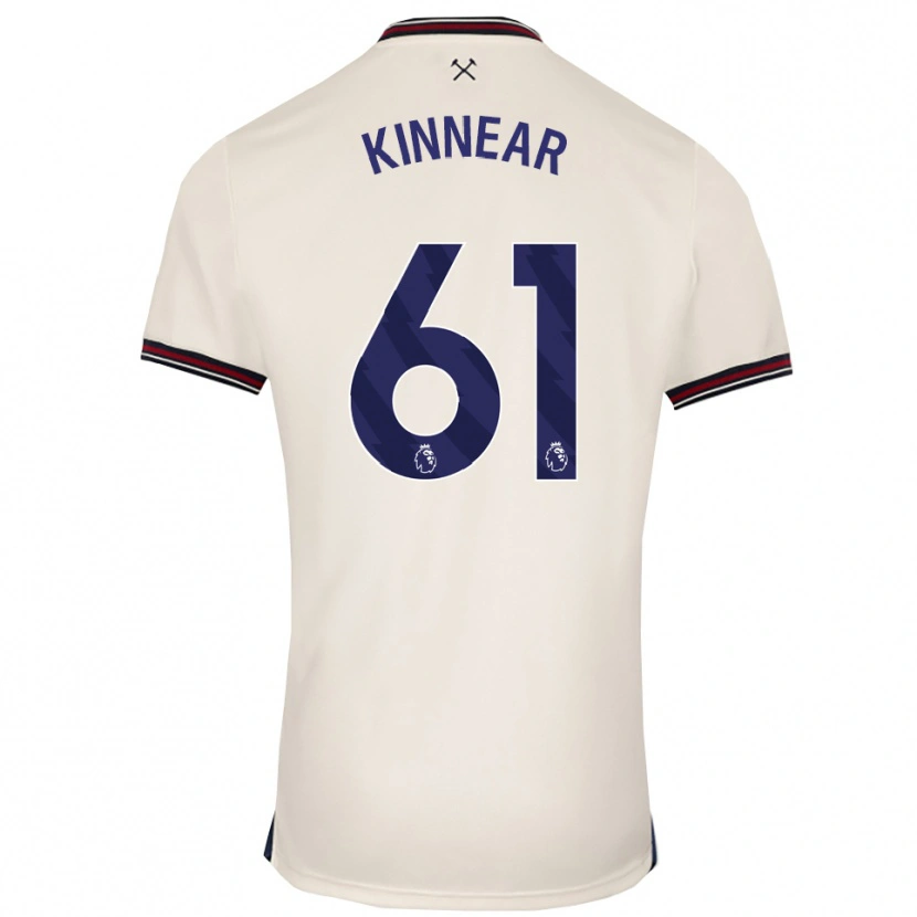 Danxen Dzieci Brian Kinnear #61 Złamana Biel Wyjazdowa Koszulka 2025/26 Koszulki Klubowe