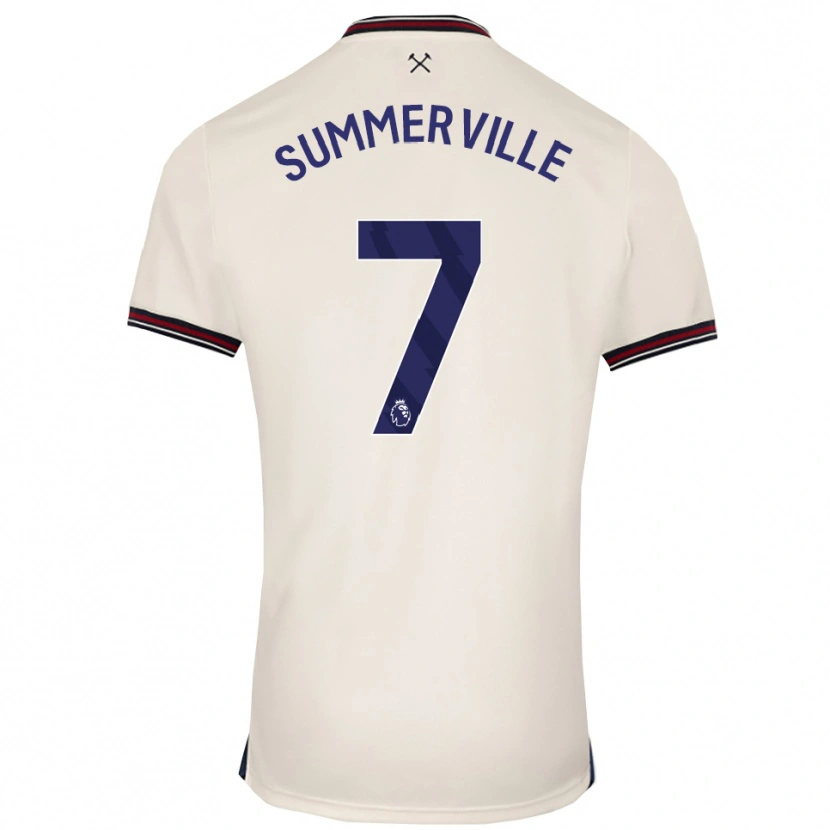 Danxen Dzieci Crysencio Summerville #7 Złamana Biel Wyjazdowa Koszulka 2025/26 Koszulki Klubowe