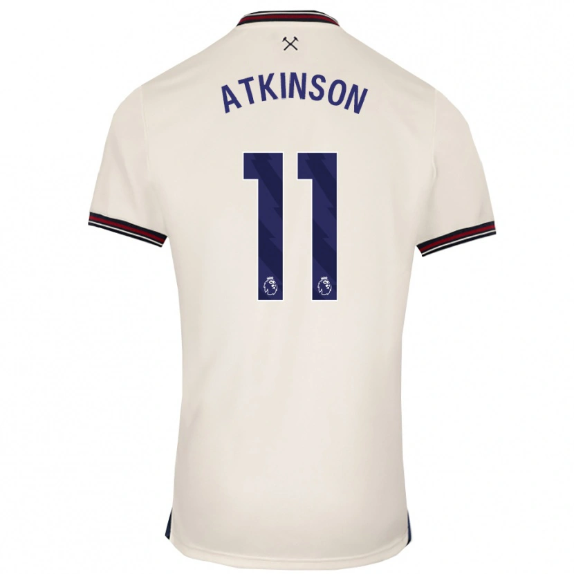 Danxen Dzieci Izzy Atkinson #11 Złamana Biel Wyjazdowa Koszulka 2025/26 Koszulki Klubowe