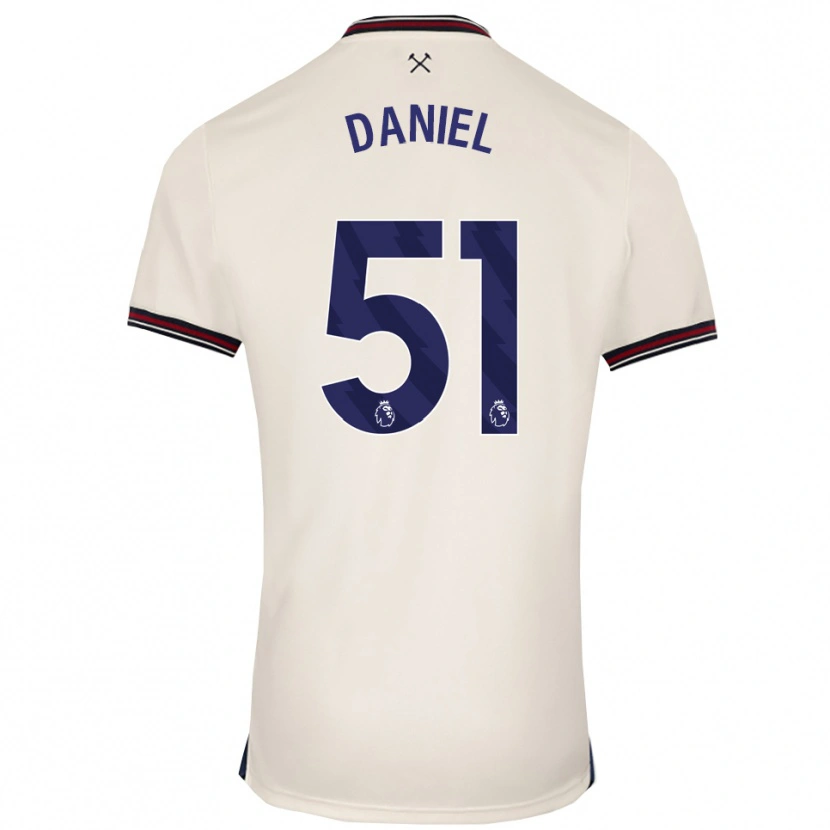 Danxen Dzieci Daniel Chesters #51 Złamana Biel Wyjazdowa Koszulka 2025/26 Koszulki Klubowe
