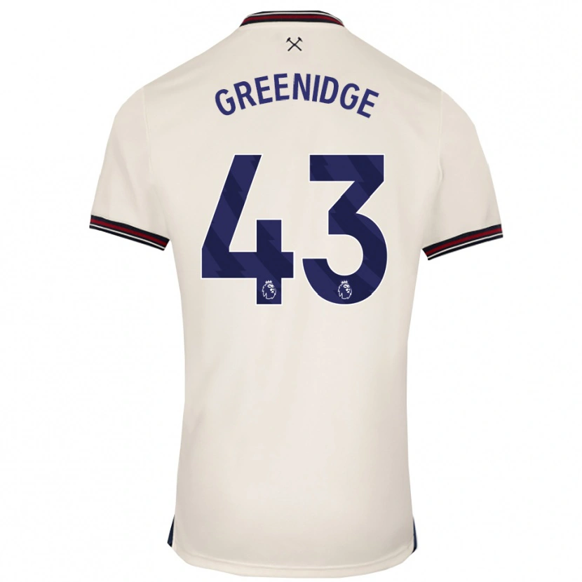 Danxen Dzieci Will Greenidge #43 Złamana Biel Wyjazdowa Koszulka 2025/26 Koszulki Klubowe