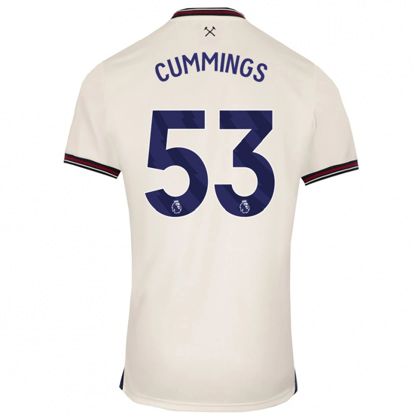 Danxen Dzieci Daniel Cummings #53 Złamana Biel Wyjazdowa Koszulka 2025/26 Koszulki Klubowe