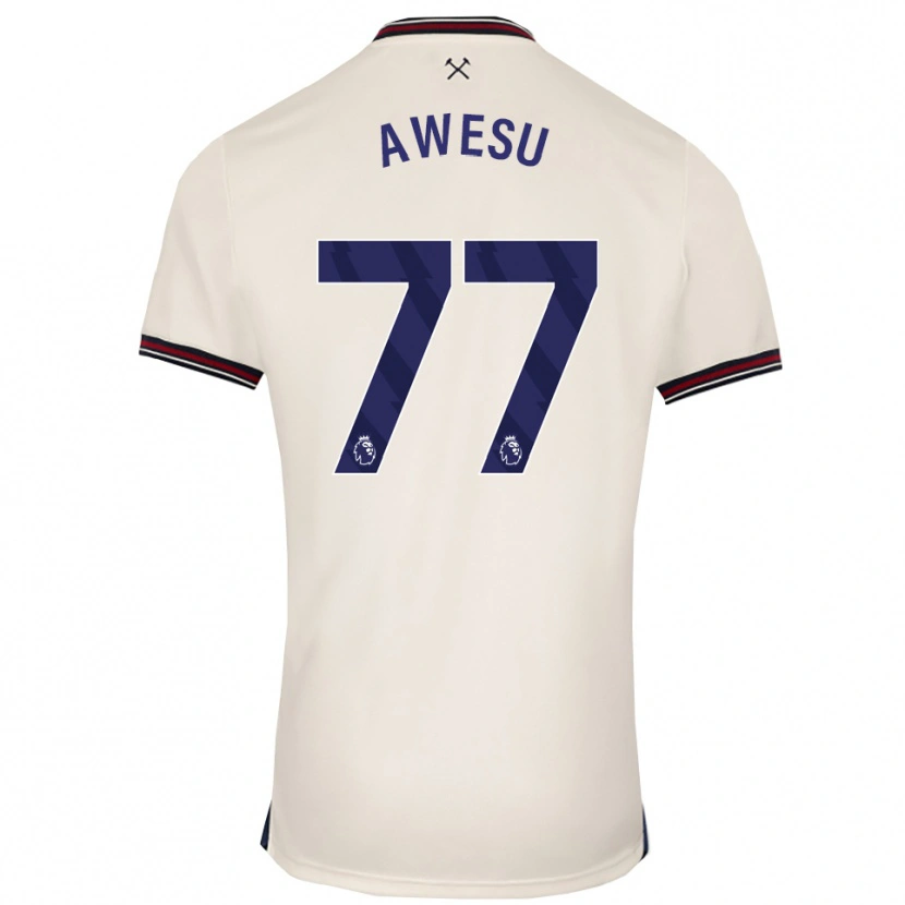 Danxen Dzieci Lanre Awesu #77 Złamana Biel Wyjazdowa Koszulka 2025/26 Koszulki Klubowe